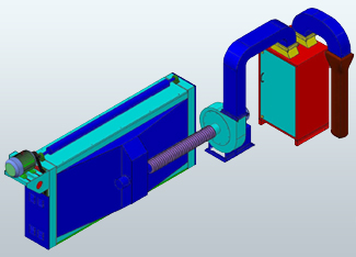 BRUSHING MACHINE (ONE SIDE) WITH DUST COLLECTION FILTER